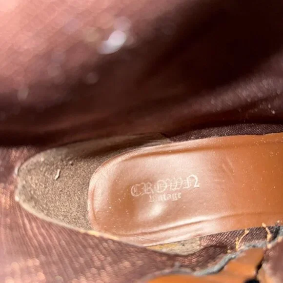 Crown Vintage Knee-High Leather Boots - Picture 6 of 6